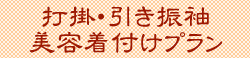 打掛・引き振袖プラン／美容着付けプラン